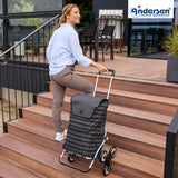2-Andersen Shopper (R) Treppensteiger Royal Shopper Jelke anthrazit Einkaufstrolley Wien