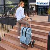 2-Andersen Shopper (R) Treppensteiger Royal Shopper Lisa blau Einkaufstrolley Wien
