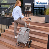 2-Andersen Shopper (R) Treppensteiger Royal Shopper Basil City grau Einkaufstrolley Wien