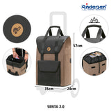 4-Andersen Shopper (R) Quattro Shopper Senta 2.0 sand Einkaufstrolley Wien
