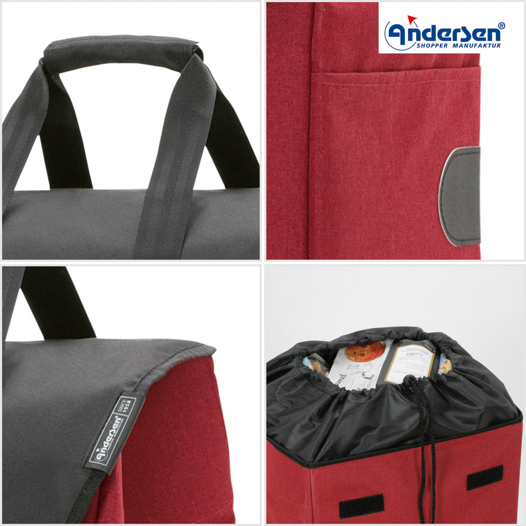 Andersen Shopper Einkaufstrolley Senta 2.0 Rot Wien-6
