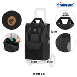 4-Andersen Shopper (R) Quattro Shopper Senta 2.0 schwarz Einkaufstrolley Wien
