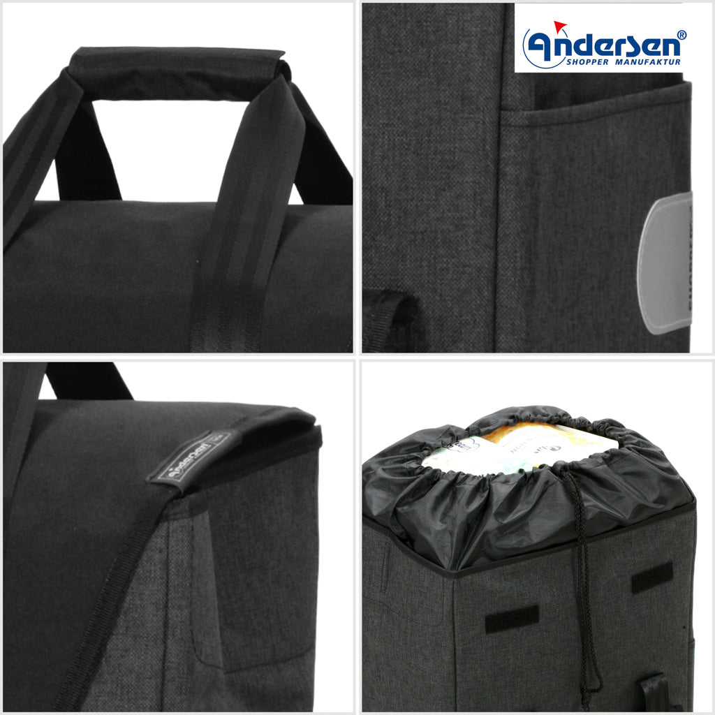Andersen Shopper Einkaufstrolley Senta 2.0 Schwarz Wien-6