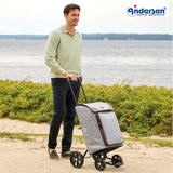 2-Andersen Shopper (R) Quattro Shopper Holk grau Einkaufstrolley Wien