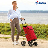 2-Andersen Shopper (R) Quattro Shopper Hilma rot Einkaufstrolley Wien
