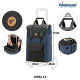 4-Andersen Shopper (R) Komfort Shopper Senta 2.0 blau Einkaufstrolley Wien