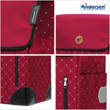 Andersen Shopper Einkaufstrolley Alu Star Sopfia Rot Wien-5