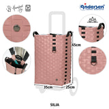 Andersen Shopper Einkaufstrolley Alu Star Silja Pink Wien-3