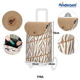 Andersen Shopper Einkaufstrolley Alu Star Tyra Zebra Wien-3